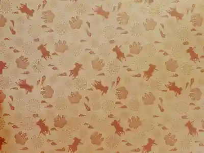 切り絵の裏紙もキレイ