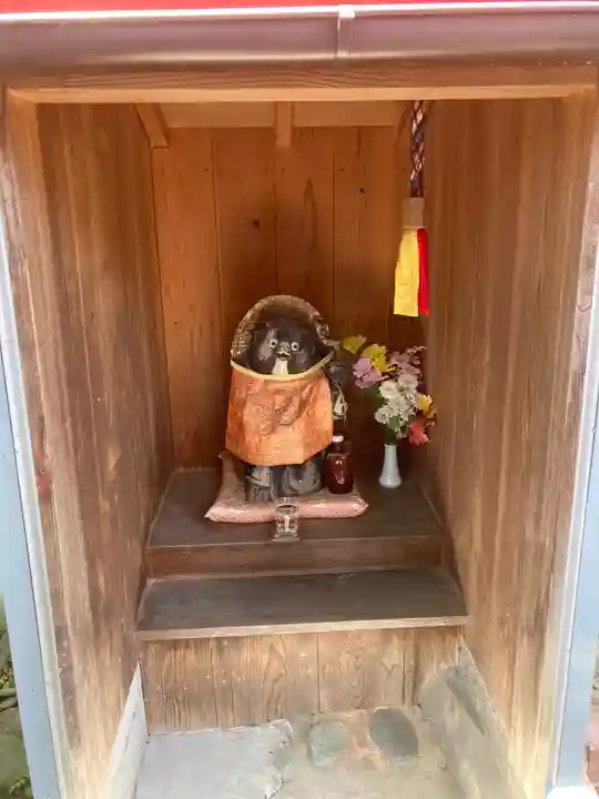 八股榎お袖大明神の狛犬