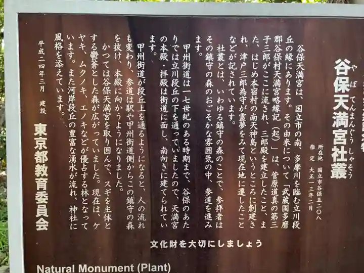 谷保天満宮の歴史