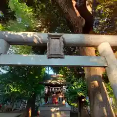 上高田氷川神社の鳥居