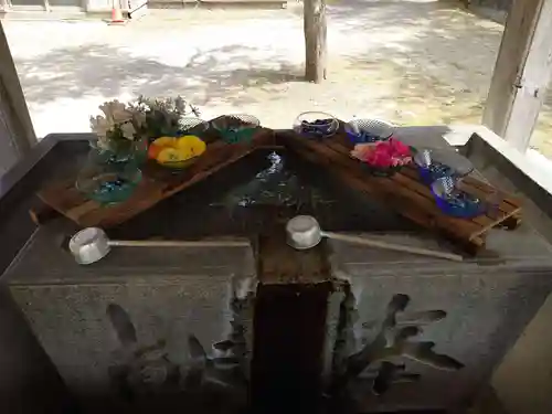 網走神社の手水