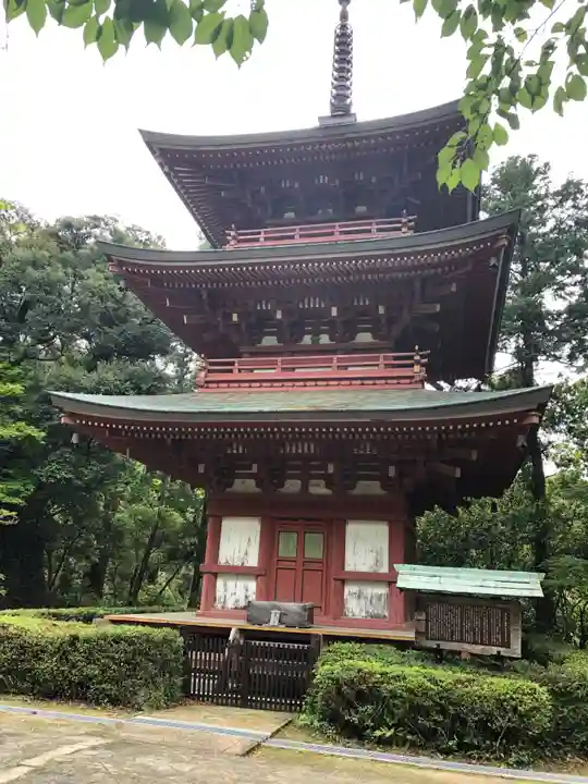 目の霊山 油山寺の塔