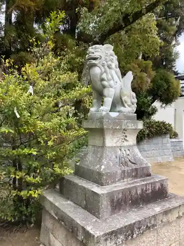 多井畑厄除八幡宮の狛犬