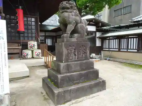 久留米宗社　日吉神社の狛犬