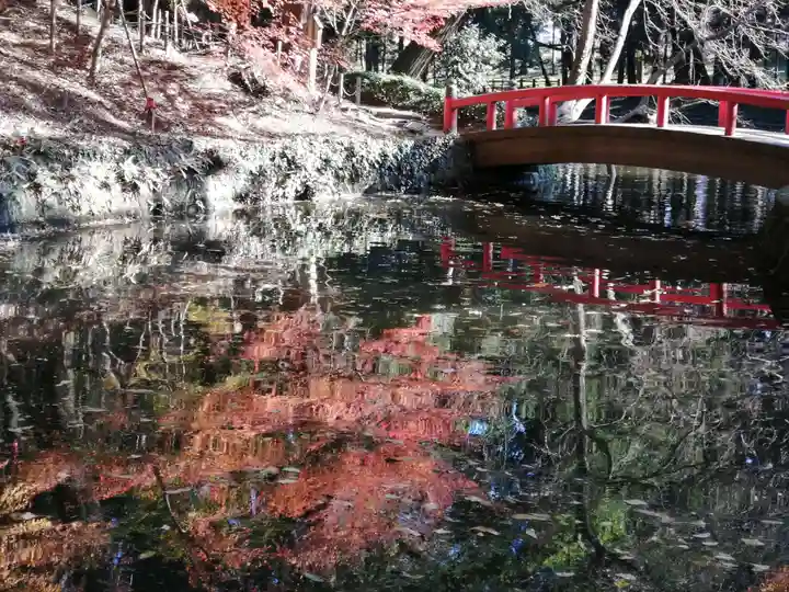 間々田八幡宮の庭園