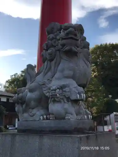 武州柿生琴平神社の狛犬