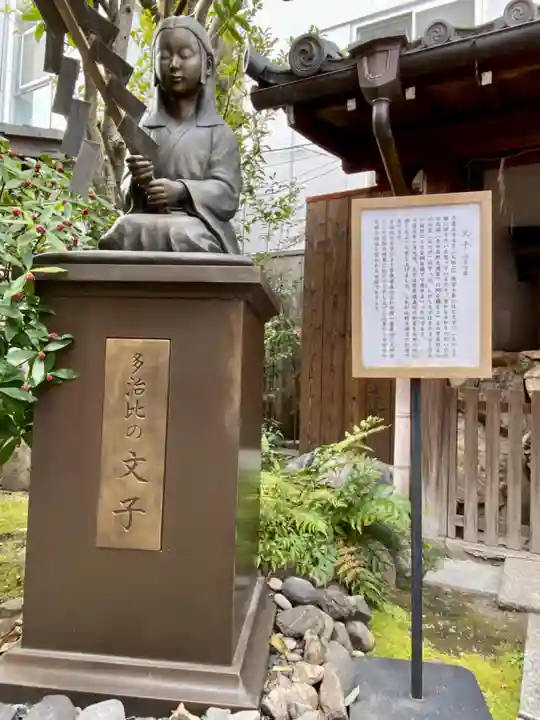 文子天満宮の像