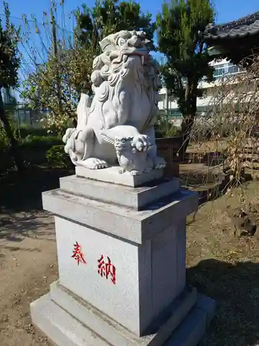 鈴谷天神社の狛犬