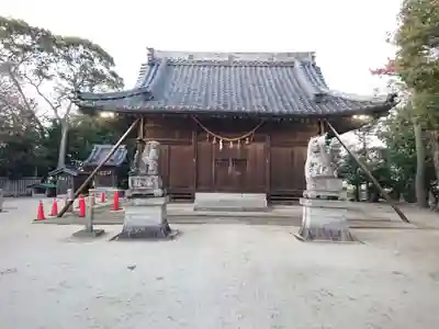 針曽根八幡社の本殿・本堂