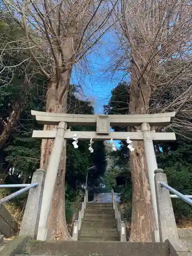 中里神社の鳥居