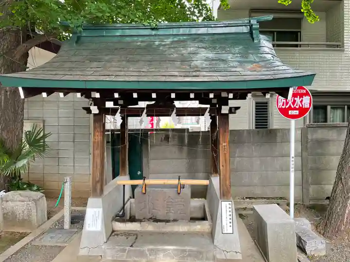 穏田神社の手水舎