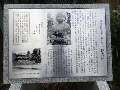 上野大佛の歴史