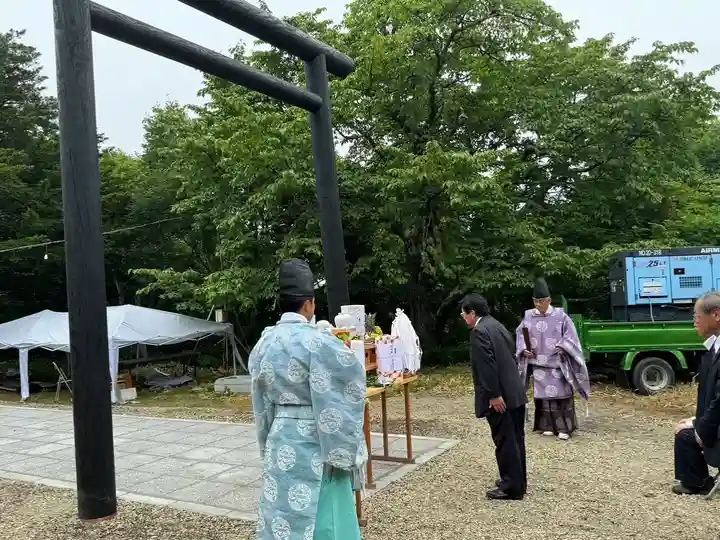 釧路一之宮 厳島神社の鳥居