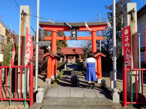 石和八幡宮(官知物部神社)の鳥居