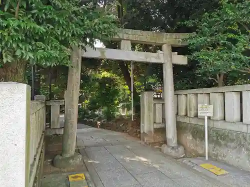 渋谷氷川神社の鳥居