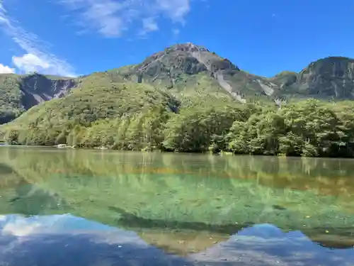 穂高神社奥宮の自然
