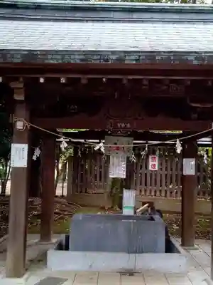 峯ヶ岡八幡神社の手水舎