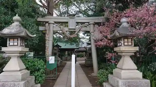 奥澤神社の鳥居