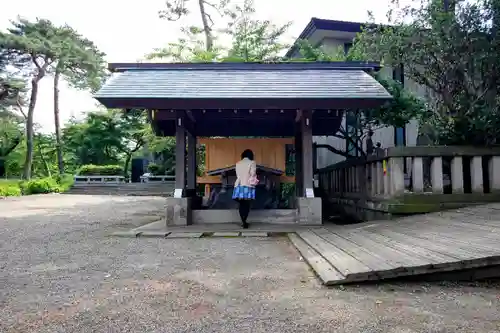 埼玉縣護國神社の手水舎