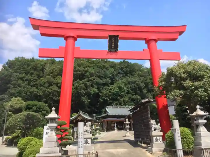 武州柿生琴平神社の鳥居
