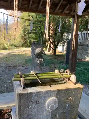 安房神社の手水舎