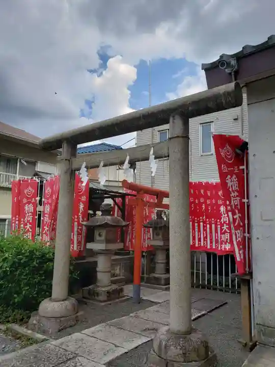 穏田神社の鳥居