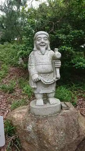 蛟蝄神社門の宮の像