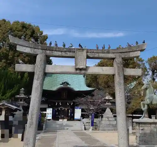 三津厳島神社の鳥居