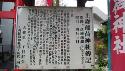 王森稲荷神社の歴史