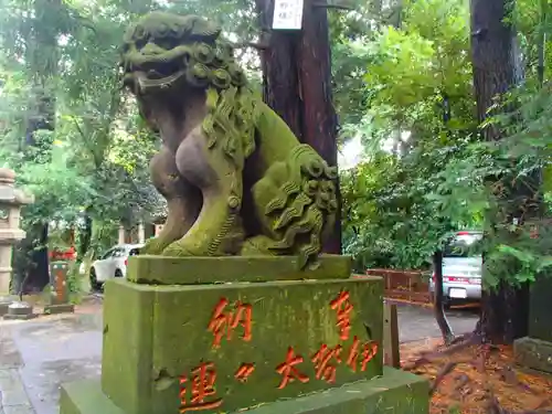 岩槻久伊豆神社の狛犬