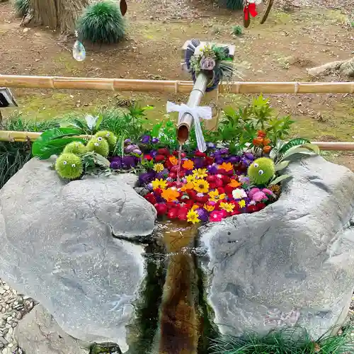 馬場氷川神社の手水