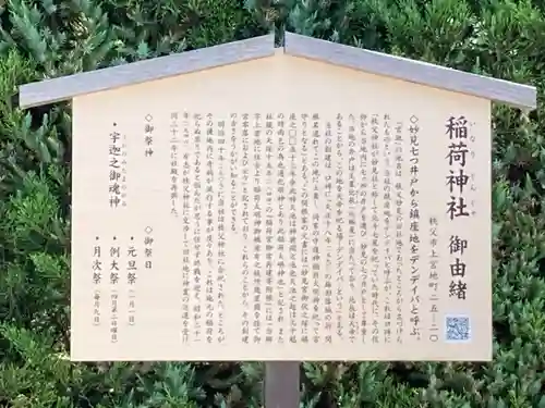 上宮地稲荷神社の歴史