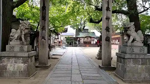 御幸森天神宮の狛犬