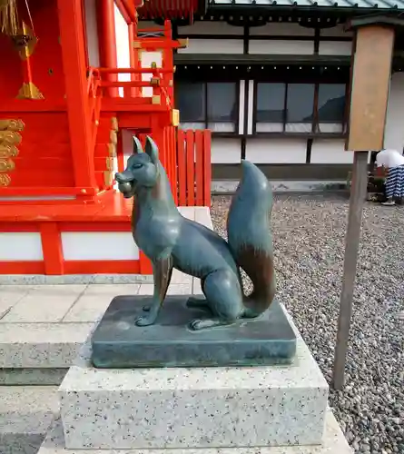 五社神社　諏訪神社の狛犬