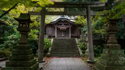 由良比女神社の鳥居