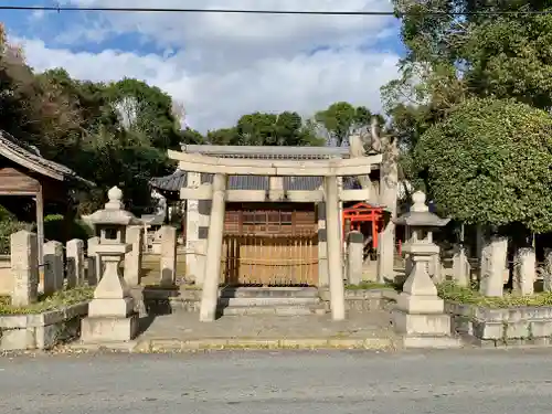 中臣須牟地神社の鳥居