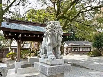 千栗八幡宮の狛犬