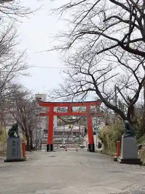 虻田神社の鳥居
