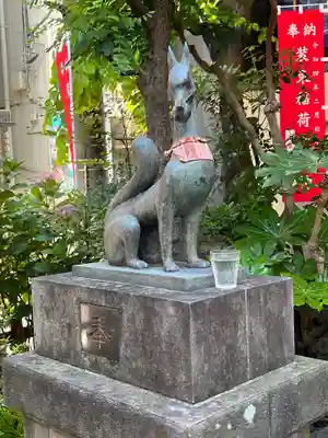 装束稲荷神社(王子稲荷神社境外摂社)の狛犬