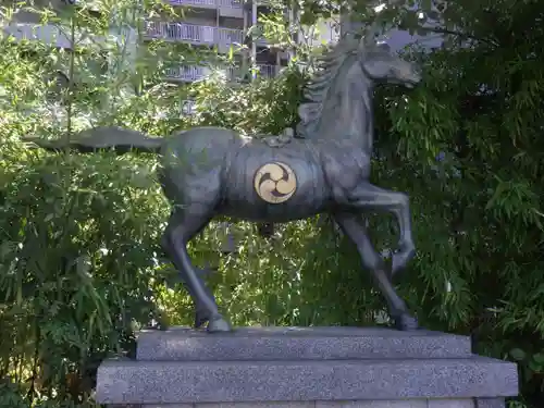 開口神社の狛犬