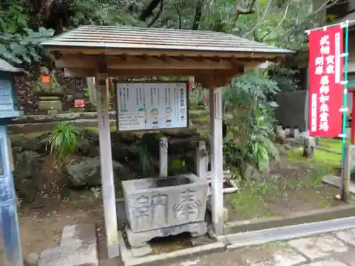 野津田薬師堂(福王寺)の手水舎