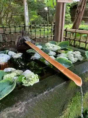 伊佐須美神社の手水舎