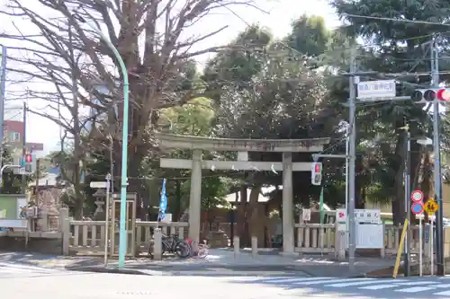 鳩森八幡神社の鳥居