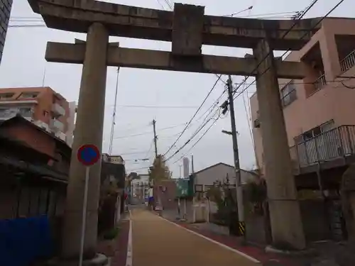 到津八幡神社の鳥居