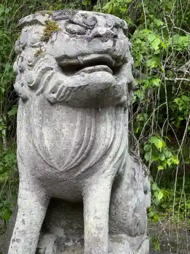 山中浅間神社の狛犬