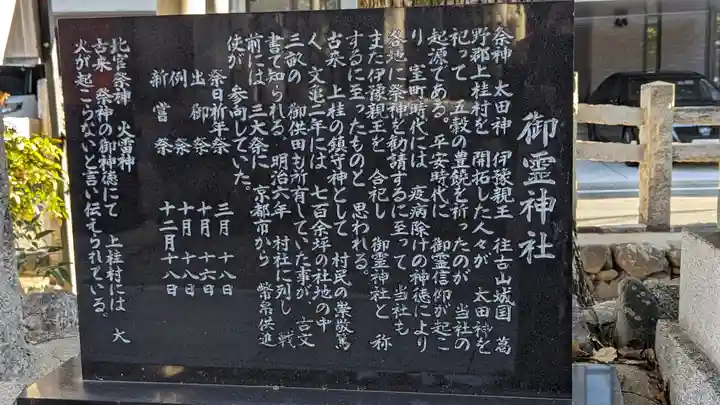 (上桂)御霊神社(京都府)