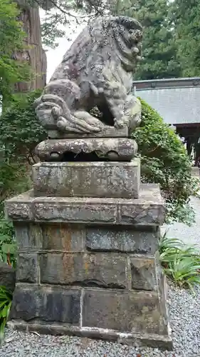 河口浅間神社の狛犬