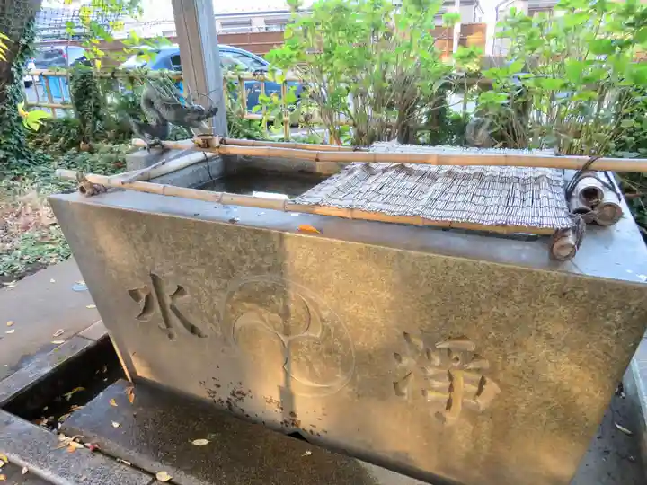 篠原八幡神社の手水舎
