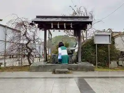 飛鳥坐神社の手水舎