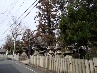 楢神社の周辺